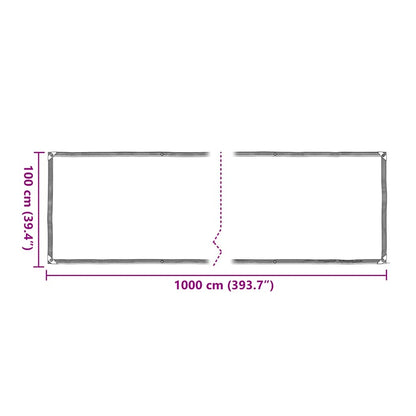 Plant Cover with Eyelets 1x10 m Polyethylene