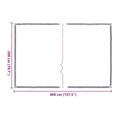 Plant Cover with Eyelets 2x4 m Polyethylene