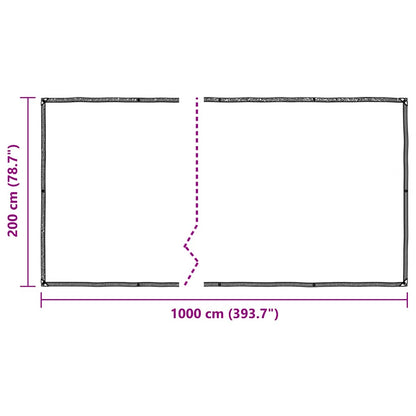 Plant Cover with Eyelets 2x10 m Polyethylene
