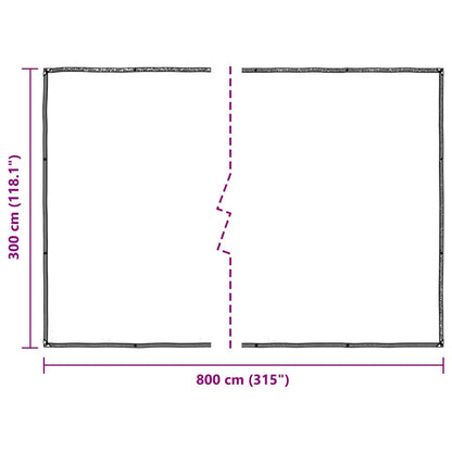 Plant Cover with Eyelets 3x8 m Polyethylene