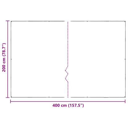 Plant Cover with Eyelets 2x4 m PVC
