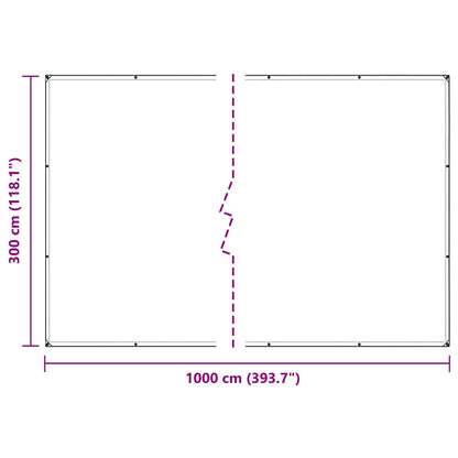 Plant Cover with Eyelets 3x10 m PVC