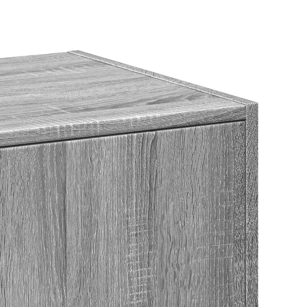 Apothecary Cabinet Grey Sonoma 30x41x144.5 cm Engineered Wood