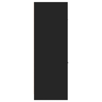 Apothecary Cabinet Black 40x41x118 cm Engineered Wood