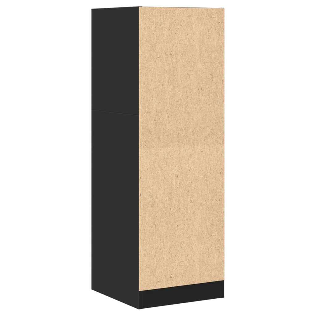 Apothecary Cabinet Black 40x41x118 cm Engineered Wood