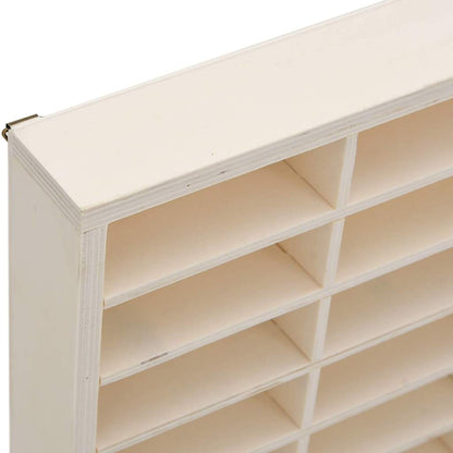 Wooden Collector's Display Case with 80 Compartments 80x4.5x40.5cm