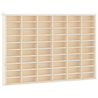 Wooden Collector's Display Case with 60 Compartments 60x4.5x40.5cm