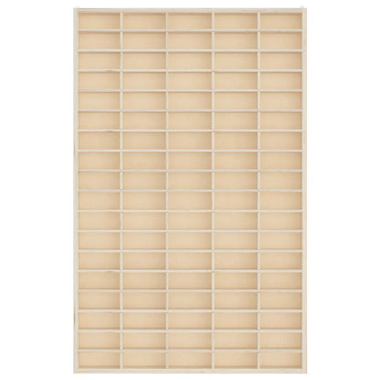 Wooden Collector's Display Case with 90 Compartments 50.5x4.5x79cm