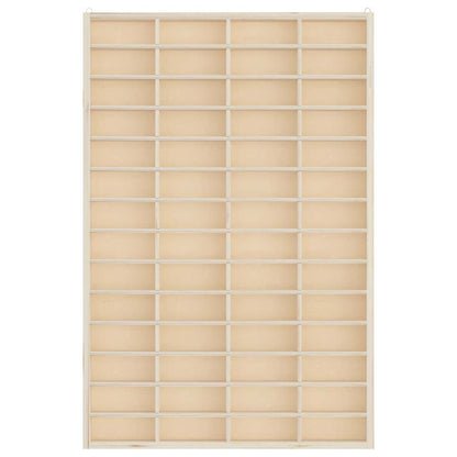 Wooden Collector's Display Case with 56 Compartments 40x4.5x60cm