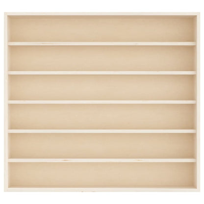 Wooden Collector's Display Case with 6 Shelves 60x8.5x55cm