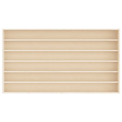 Wooden Collector's Display Case with 6 Shelves 80x8.5x55cm