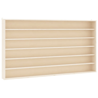 Wooden Collector's Display Case with 6 Shelves 100x9x55 cm