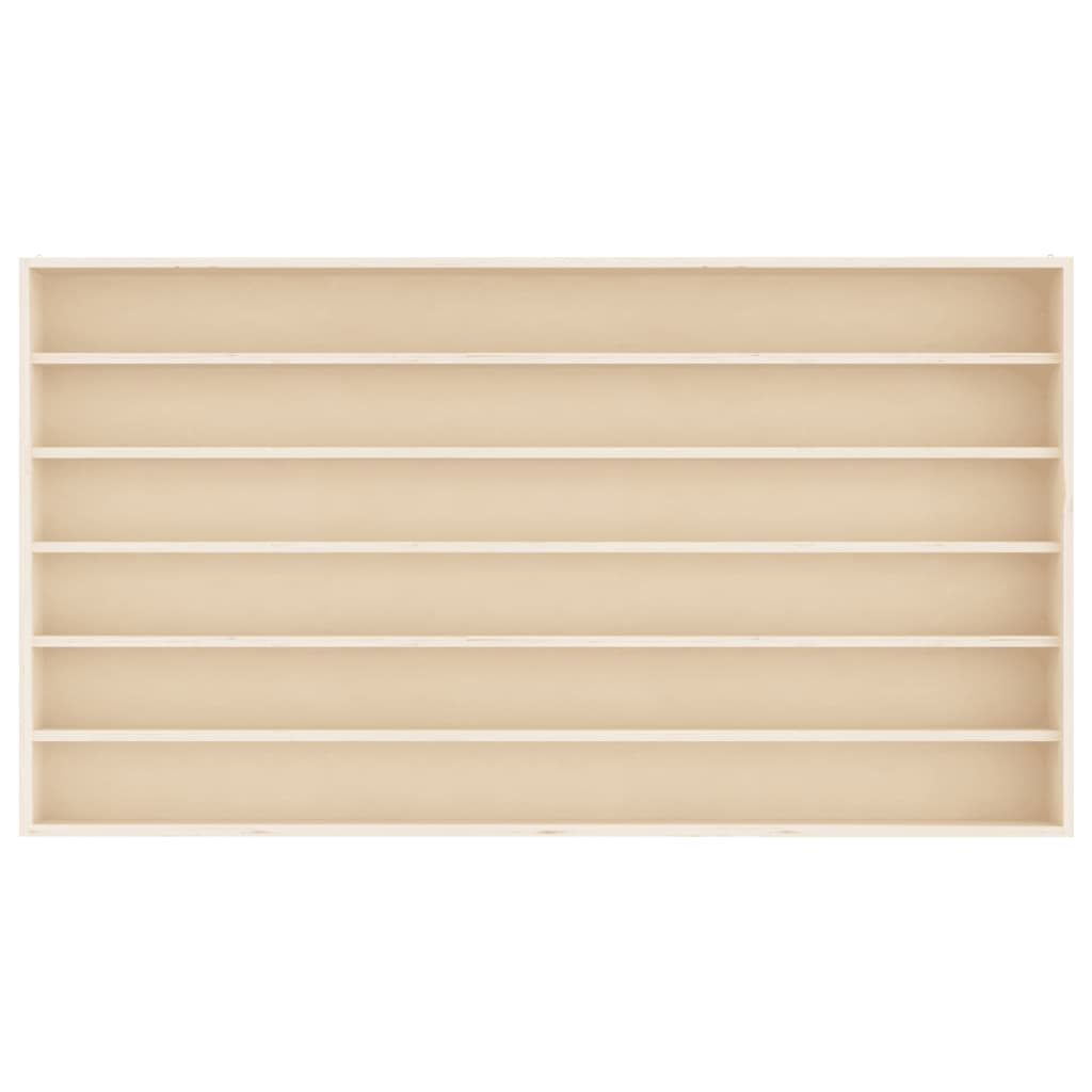 Wooden Collector's Display Case with 6 Shelves 100x9x55 cm