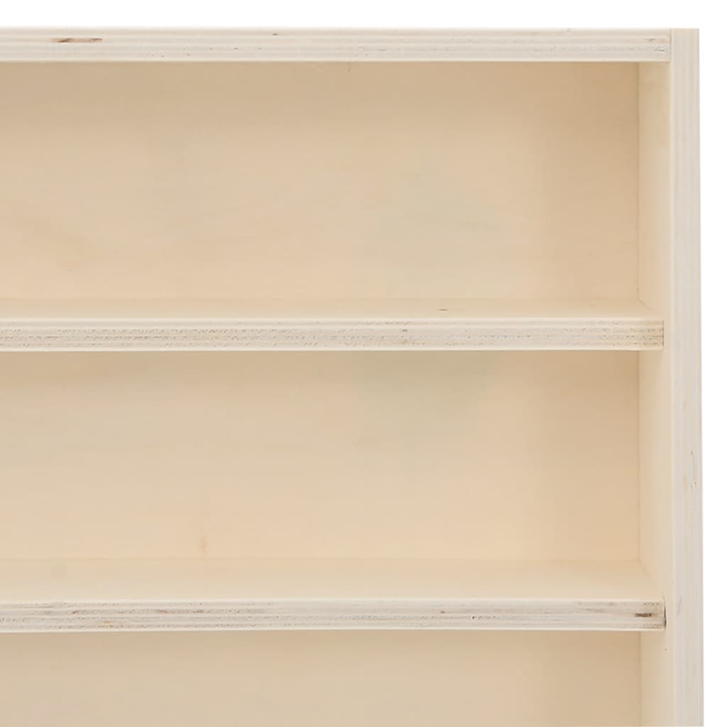 Wooden Collector's Display Case with 6 Shelves 100x9x55 cm