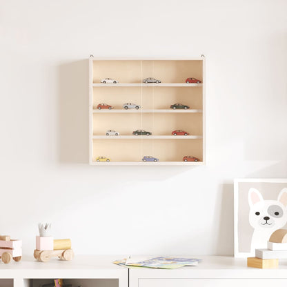 Wooden Collector's Display Case with Doors 40x8.5x37cm