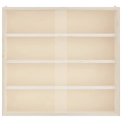 Wooden Collector's Display Case with Doors 40x8.5x37cm