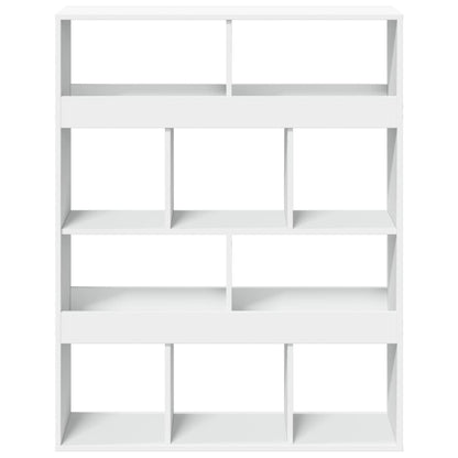 Bookcase White 100x33x125,5 cm Engineered Wood