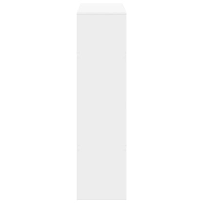 Bookcase White 100x33x125,5 cm Engineered Wood