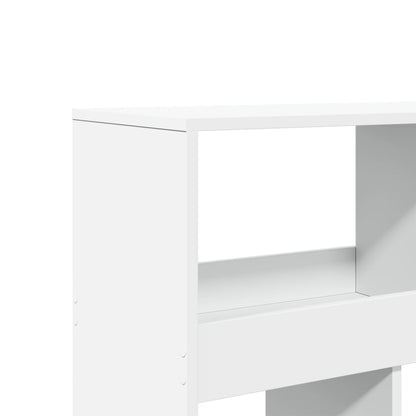 Bookcase White 100x33x125,5 cm Engineered Wood
