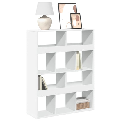 Bookcase White 100x33x125,5 cm Engineered Wood