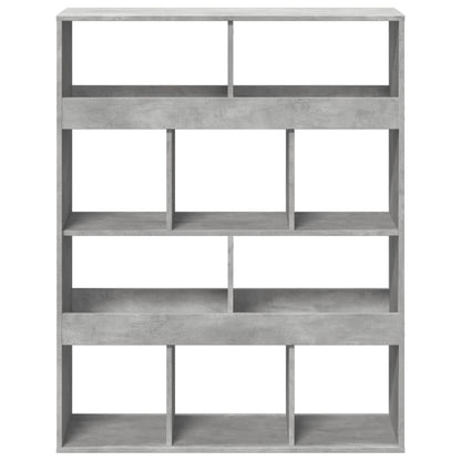 Bookcase Concrete Grey 100x33x125,5 cm Engineered Wood
