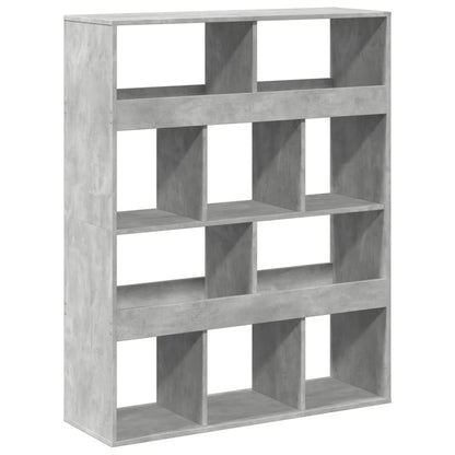 Bookcase Concrete Grey 100x33x125,5 cm Engineered Wood