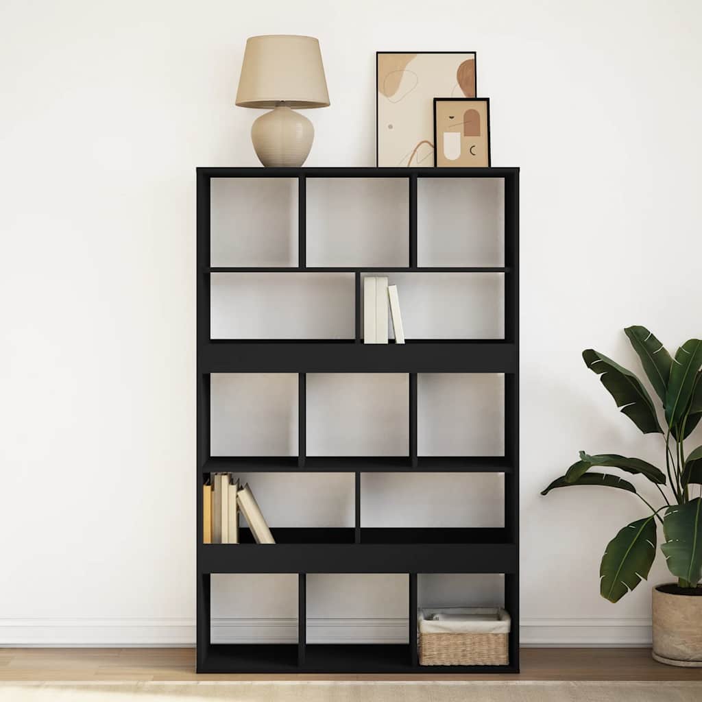 Bookcase Black 100x33x156,5 cm Engineered Wood