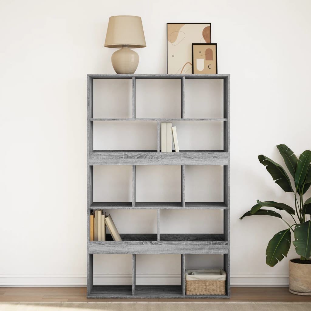 Bookcase Grey Sonoma 100x33x156,5 cm Engineered Wood