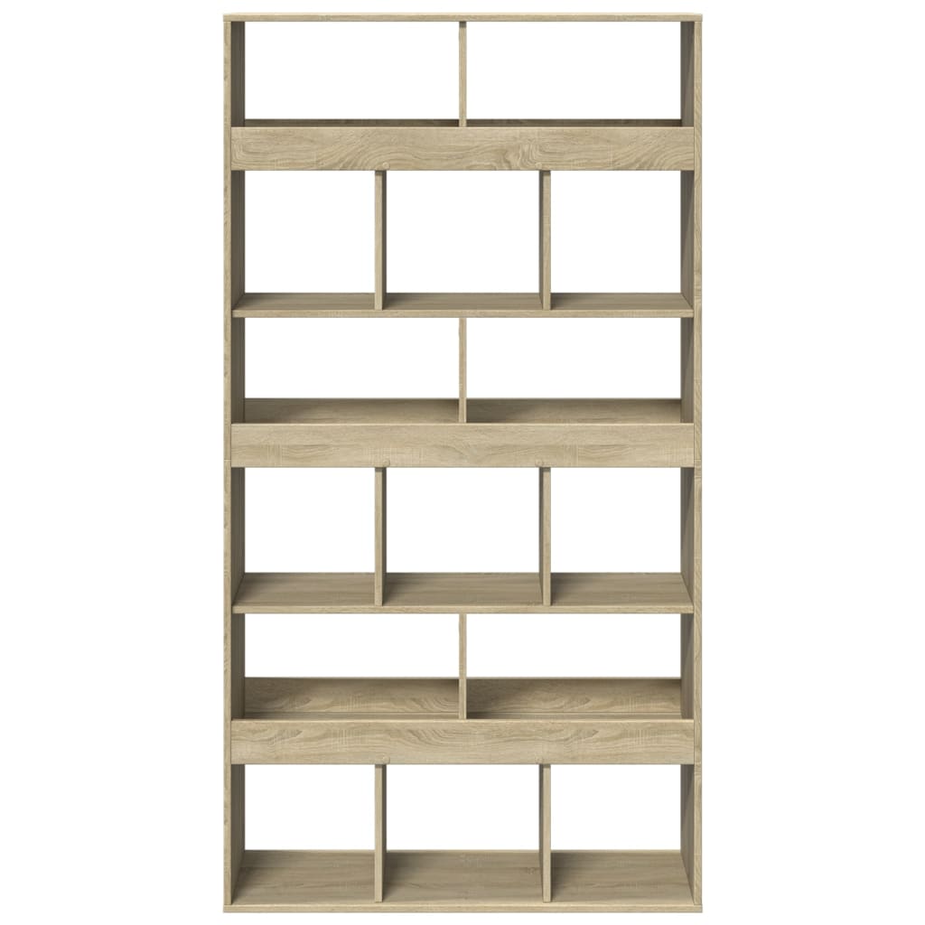 Bookcase Sonoma Oak 100x33x187.5 cm Engineered Wood