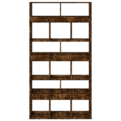 Bookcase Smoked Oak 100x33x187,5 cm Engineered Wood