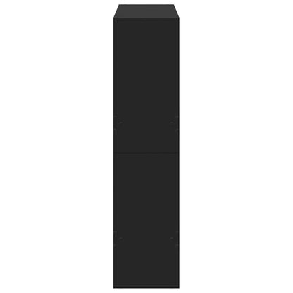 Bookcase Black 100x33x135 cm Engineered Wood