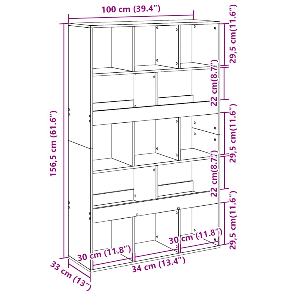Room Divider Black 100x33x156.5 cm Engineered Wood