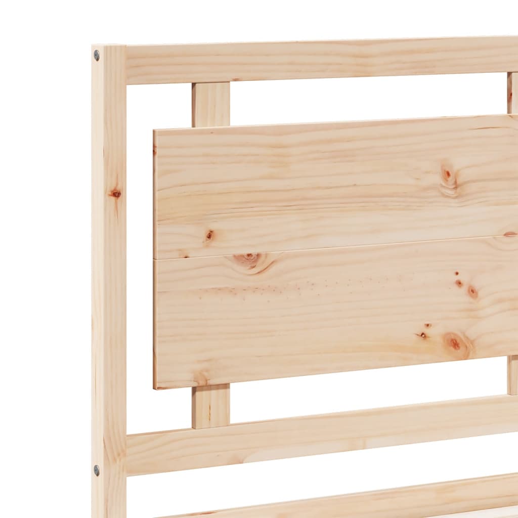 Extra Long Bed Frame without Mattress 100x210 cm Solid Wood