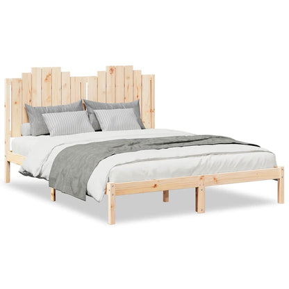Extra Long Bed Frame without Mattress 160x210 cm Solid Wood