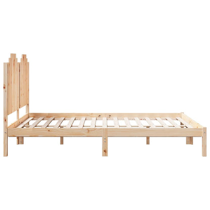 Extra Long Bed Frame without Mattress 160x220 cm Solid Wood