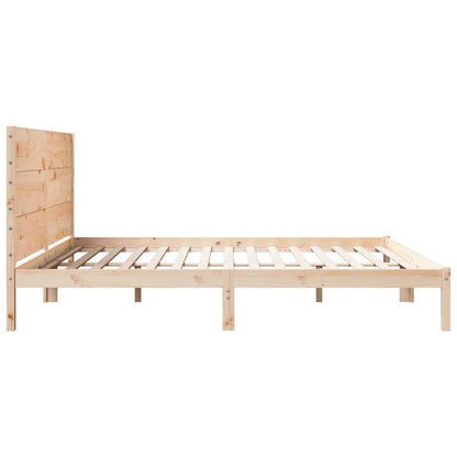 Extra Long Bed Frame without Mattress 200x210 cm Solid Wood