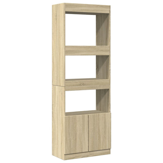 Highboard Sonoma Oak 63x33x180 cm Engineered Wood