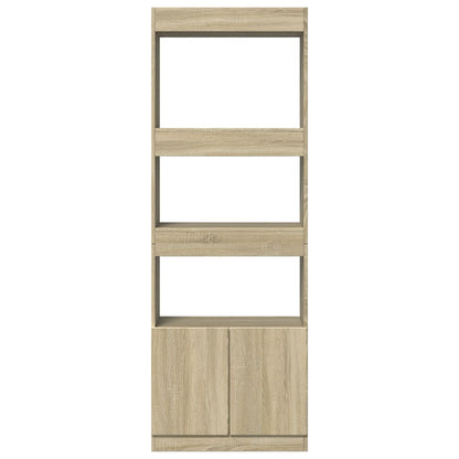 Highboard Sonoma Oak 63x33x180 cm Engineered Wood