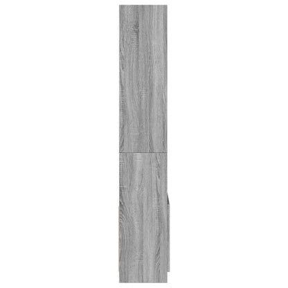 Highboard Grey Sonoma 63x33x180 cm Engineered Wood