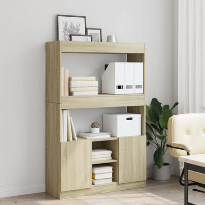Highboard Sonoma Oak 92x33x140 cm Engineered Wood
