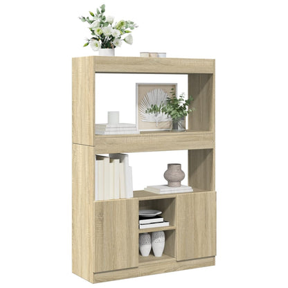 Highboard Sonoma Oak 92x33x140 cm Engineered Wood