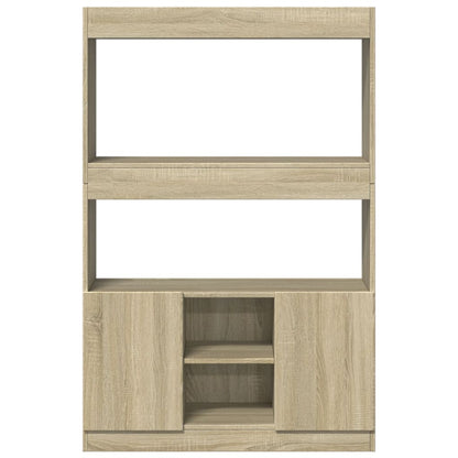 Highboard Sonoma Oak 92x33x140 cm Engineered Wood
