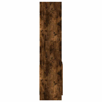 Highboard Smoked Oak 92x33x140 cm Engineered Wood