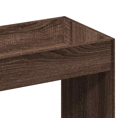 Highboard Brown Oak 92x33x140 cm Engineered Wood