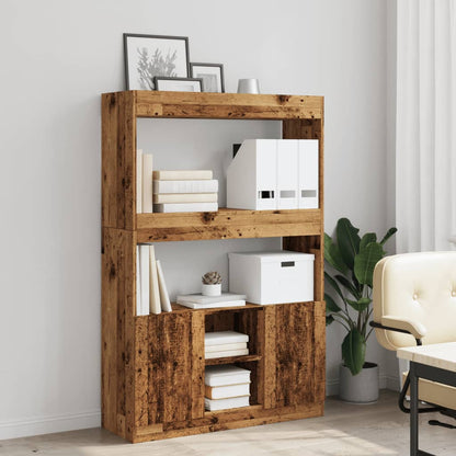 Highboard Old Wood 92x33x140 cm Engineered Wood