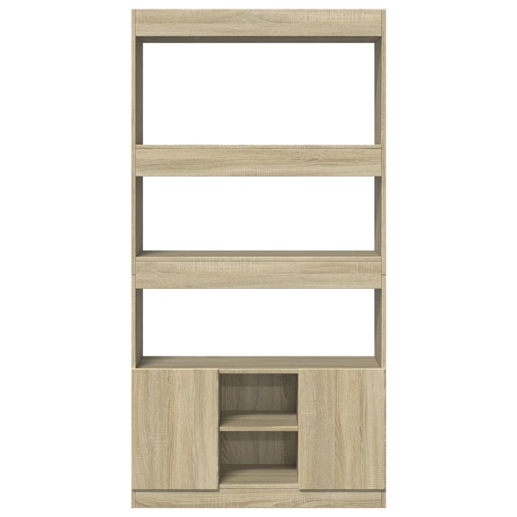 Highboard Sonoma Oak 92x33x180 cm Engineered Wood