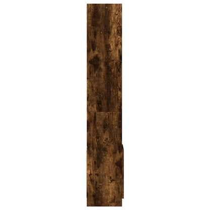 Highboard Smoked Oak 92x33x180 cm Engineered Wood