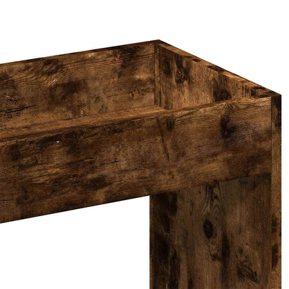 Highboard Smoked Oak 92x33x180 cm Engineered Wood