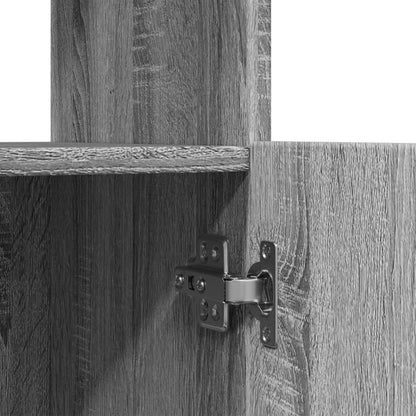 Highboard Grey Sonoma 92x33x180 cm Engineered Wood