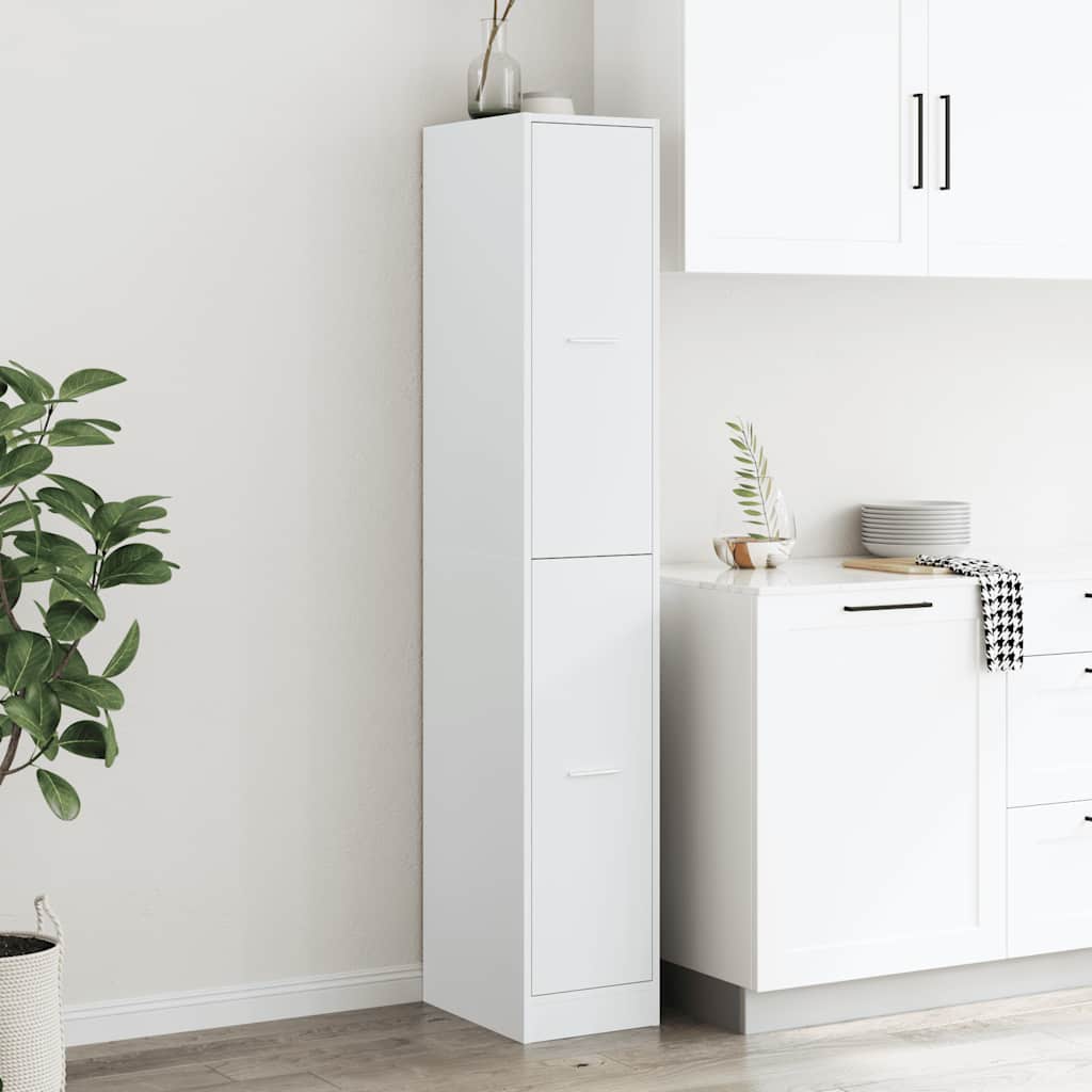Apothecary Cabinet White 30x41x174.5 cm Engineered Wood
